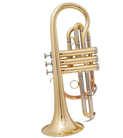Trompete für Anfänger Goldene B-Kornett-Trompete Aus Messing Mit Koffer Und Mundstück Musikinstrumente Aus Edelstahl