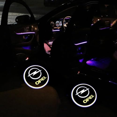 YJDWWJTB 2 Pezzi Luz Bienvenida del Coche para Opel Opel Insignia 2009-2023,Luz de Puerta de Coche Proyector Puerta Coche Accessories