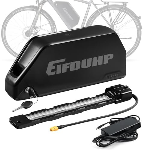 48V 52V Batería Ebike 20Ah 25Ah Gran Capacidad, Batería Bicicleta Electrica Litio para Motor 1500W 1000W 750W 500W 350W 250W, con Cargador, Placa Base 5-Pin y Célula Grado A (48V 25AH)
