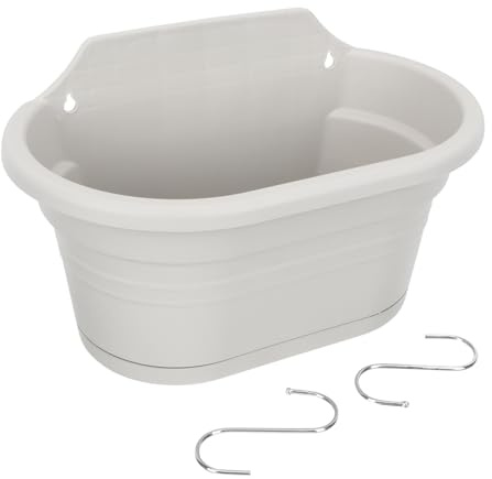 ifundom Pot De Fleurs Suspendu pour Balcon Pot De Plantes Plastique Bac à Fleurs Pratique pour Jardin