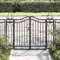 Snsowed Cancello da Giardino Nero 121x8x100 cm in Ferro Battuto,Cancello da Giardino,Cancelletto da Giardino,Cancello per Recinzione,Cancello Giardino Esterno-363430