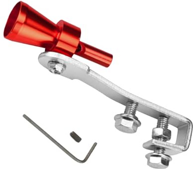 Sifflet turbo - Simulateur de bruit turbo en aluminium | Montage sur pot d'échappement boulonné, embout de silencieux style voiture de sport, effet turbo puissant pour pot d'échappement