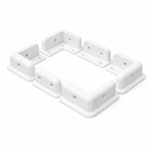Soporte de Montaje Para Paneles Solares Camper-Caravana-Furgoneta Sin Taladros/ Soporte 6 Piezas Para Panel Solar ABS Autocaravana-Coches/ Kit Montaje Panel Solar 6 Uds 2 Colores (Blanco)