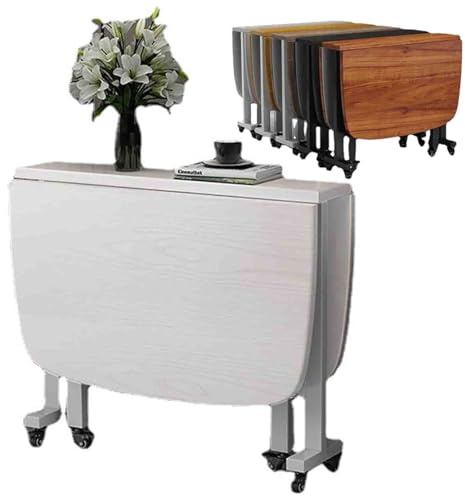 Tavolo da cucina pieghevole salvaspazio con sedie, tavolo da pranzo compatto per interni ed esterni, per lavoro, studio, pasti in famiglia, design versatile ed elegante