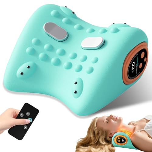 BLOGLOER Nacken Schulter Massagegerät Kabellos, Elektrische Nackenmassagegerät mit Wärme, 2026 Upgrade Neck Massager, USB 3 Modi 6 Einstellbare Frequenzen