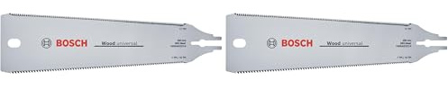 Bosch Lame de scie Ryoba 250 mm (lame rechange pr Bosch Scie japonaise. Ryoba 250 mm ; pr bois/plast; coupes précises ; dents doubles 7-10 TPI/17 TPI, 3 PT ; acier SK5) (Lot de 2)