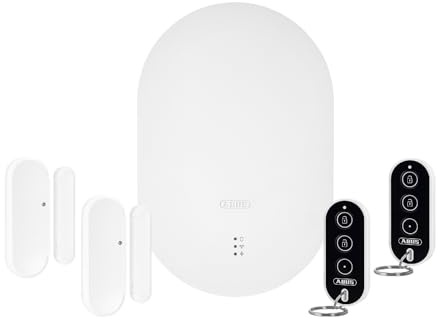 ABUS Funk-Alarmanlage Smartvest Pro - Set mit Alarmanlage, Öffungsmelder und Fernbedienung - Alarmanlage für Haus und Wohnung - Einbruchschutz mit Alarm auf Handy