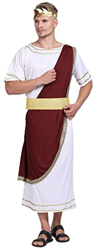 EraSpooky Hommes Romain Déguisement Caesar Costume César Brutus Tunique