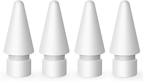 MEKO Paquete de 4 Puntas de Repuesto para Apple Pencil de 1ª Generación y 2ª Generación - Blanco