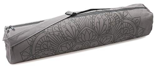 Yogistar Yogatasche Yogibag® Basic - Zip - Cotton - Art Collection - 65 cm - Lotus Mandala - Graphit