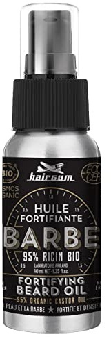 Huile Barbe Bio Fortifiante à l'Huile de Ricin - Hairgum