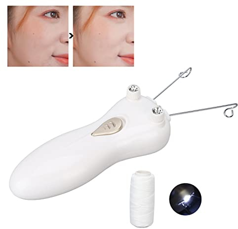 Depiladora de hilo de algodón inalámbrica, removedor de vello facial para damas recargable por USB, afeitadora de depilación sin dolor para cara, barbilla, labio superior, brazos