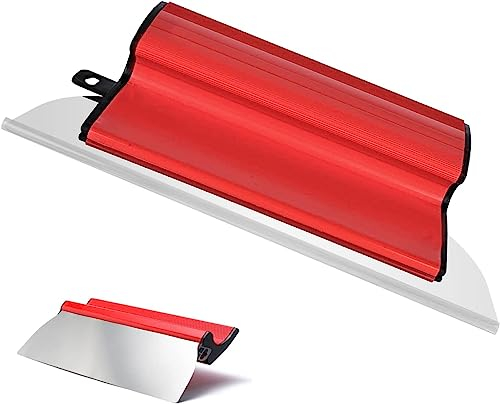 Aicharynic Flächenspachtel aus Rostfreiem Stahl, Spachtel Werkzeug Japanspachtel Wandwerkzeuge Das für Gipskartonverputzwerkzeuge, Ergonomischem Griff, Leicht zu reinigender, 25CM