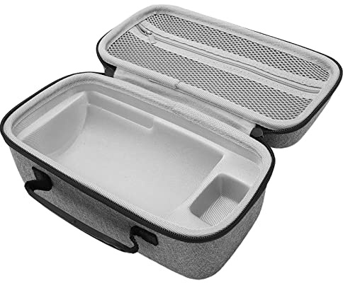 Dpofirs Borsa per Proiettore Portatile Durevole Eva per Capsule 1080P Impermeabile, Antiurto Leggera con Interno Morbido Grigio, Compatibile con Nebula