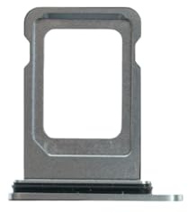 2X SIM Card Tray Halter Slot Adapter Ersatz Kompatibel mit iPhone 15 Pro Anschluss iPhone 15 Pro Max Weiß