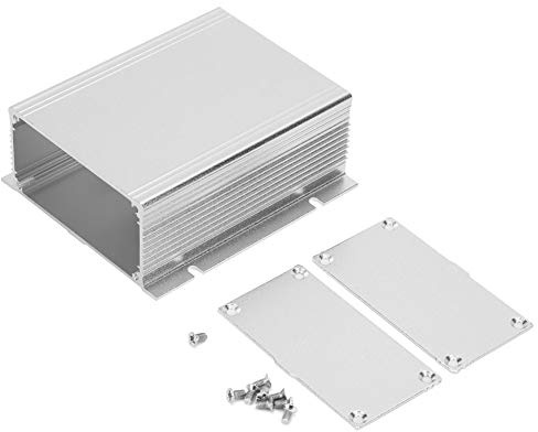 Scatola in Lega di Alluminio Raffreddamento Custodia per Progetti Elettronici Scatola in Alluminio Custodia di Tipo Diviso Argento Bianco, 39 * 88 * 100 Mm/1,5 * 3,5 * 3,9 Pollici