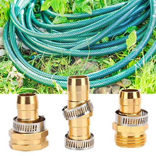 Topyond 3-teiliges Gartenschlauch-Anschluss-Set, Schnellreparatur-Adapter-Set Für Bewässerung, Armaturen Für Gartenbewässerung, Unverzichtbares Zubehör Für Die Schlauchwartung