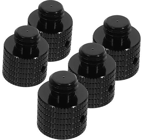 BELLIFFY 5stücke Kamerabefestigungsschrauben aus Aluminiumlegierung 3/8 Zoll Stativschraubenadapter Männlich zu Weiblich für Live Streaming und Aufnahme