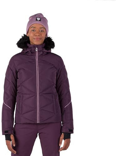 Rossignol Staci Pearly Jacket - Isolierte Skijacke - wasserdichte Schneejacken für Damen, mulberry, L