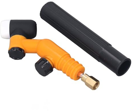 Air Cooled Welding Torch Head, Adjustable Flame Handheld Torch for Gas Welding, Single Handed TIG Welding Torch Head Neck, Easy Connection and Replacement