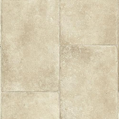 VINYL FLOORING UK Neutral Modern Stone Effect Anti-Slip Vinyl Flooring For Kitchen, Bathroom, Dining Room & Living Room, 2.0mm Thick Vinyl Sheet, 7 Years Warranty-2 X 2 mt