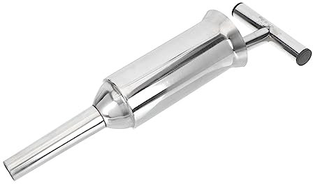 Garneck Hand Sausage Stuffer Manual Filling Tool for Making Italian Sausage at Home Stainless Steel Scoop Included