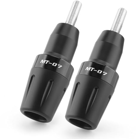 HHRDYY Motorrad-Rahmengleiter, Sturzpads Für MT07 Tracer 700/7/GT FZ07, Motorschutz, Sturzpads, Sturzschutz Sturzschutz Sturzpads Schieberegler(SCHWARZ)