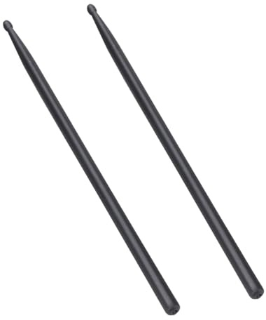 Beaupretty Drumsticks mit Rutschfestem Griff 5a Schwarz aus Aluminiumlegierung für Schlagzeug Übung für Anfänger und Kinder