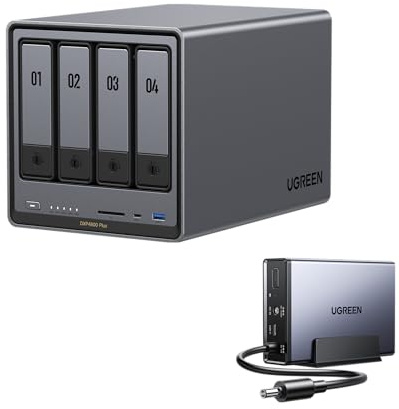 UGREEN NASync DXP4800Pro NAS a 4 alloggiamenti con UPS