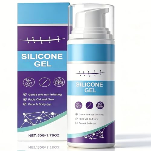 Silicone Scar Gel, C-Section & Surgery, Gentle Repair with Hydrating Formula, Nourish & Fade Stretch Marks, Includes Removal Cream & Solution, 50g