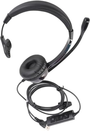 Xiuganpo Telefonheadset Lättviktsbrusreducerande Klart Ljud för Call Center Telemarketing Kundtjänst Kontorsanvändning (USB-gränssnitt)
