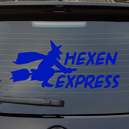 Hellweg Druckerei Hexen Express Auto Aufkleber Sticker Heckscheibenaufkleber