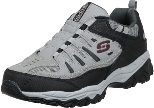 Skechers Sport Men's Afterburn Extra Wide Fit Wonted Loafer,gray/black,12 4E US
