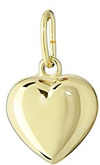 NKlaus Anhänger Herz aus 333 Echtgold für Damen und Kinder, 6,5 mm, 1 Stück