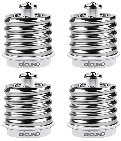 DiCUNO E40 auf E27 Socket Konverter 4-Pack Socket Adapter Hohe Qualität Lampensockel Adapter für LED-Lampen und Glühlampen und CFL-Lampen