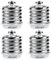 DiCUNO E40 à E27 Convertisseur de sockets Adaptateur de 4 prises Adaptateur de base de lampe de haute qualité pour ampoules LED et à incandescence et ampoules CFL