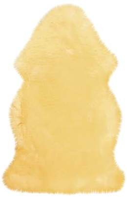 Natural Cozy Baby Thick and Lush Pile Durable Construction 100% Icelandic Lambskin Wool Baby Playmat Rug, Cornsilk Cream, 2 ft x 3 ft
