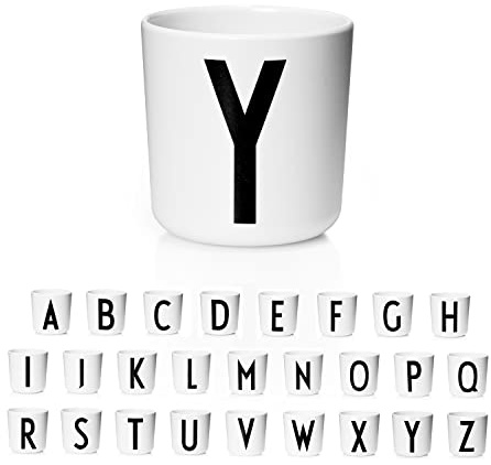 Design Letters Trinklernbecher Eco Cup Erhältlich von A-Z |6+ Monate| Phthalates, BPA & BPS-Frei | Sturzsicher Trinkbecher Kinder mit Buchstabe | Zubehör ist separat erhältlich | Spülmaschinengeeignet