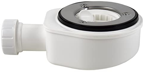 Cofan Valve Siphonique Extraplate para Receveur de Douche | Sortie de Ø40 mm | Joint conique réducteur de Ø32 mm | Sans Enjoliveur