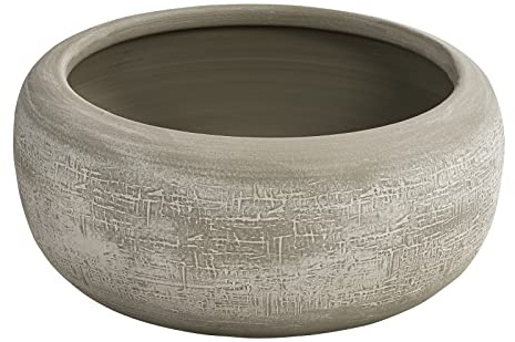 Dehner Pflanzschale Romy, Ø 24, Höhe 9 cm, Keramik, beige