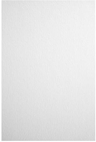 Netuno 100x Strukturkarton Weiß DIN A4 21 x 29,7 cm 215g Nettuno Bianco Artico Feinkarton strukturiert mit Linien für Visitenkarten Einladungen Hochzeitskarten.