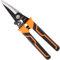 Sharp-tec 8 inch Aviation Tin Snip, Straight Shears with Safty Lock, Metal Cutting Scissors One-Hand Operation for Branches Cables Wires Thin Iron Cardboard