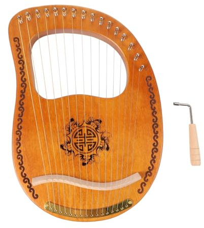 ibasenice Saitige Lyra Harfe Tragbares Musikinstrument Eleganten Verzierungen Für Erwachsene Perfektes Saiteninstrument Für Musikliebhaber