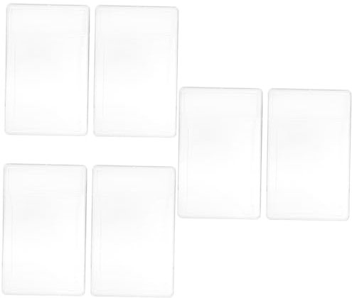 ERINGOGO 6stücke Transparente Kartenhüllen Für Sammelkarten Robust Und Wiederverwendbar Zum Schutz Von Spielkarten Visitenkarten Und Postkarten
