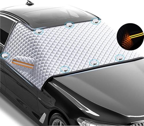 WJYFCL Frontscheibenabdeckung Winter, Für VW Golf 7 MK7 VII 7.5 R-Line Auto Windschutzscheiben Abdeckung, Magnetische Auto Scheibenabdeckung, Gegen Schnee