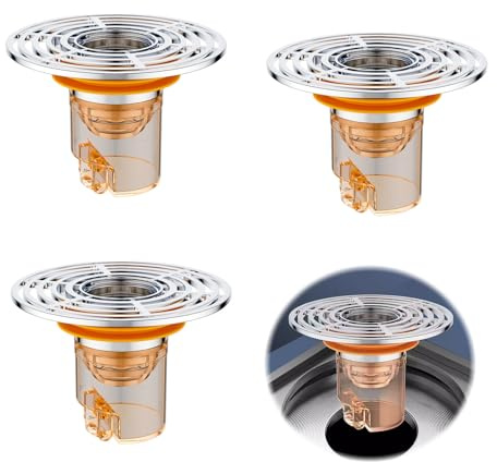 Yuqilin 3 Stück Badezimmer Dusche Floor Drain Geruchsverschluss Bodenablauf