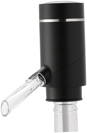 Aireador de Vino Eléctrico Negro, Decantador y Vertedor para Uso Doméstico