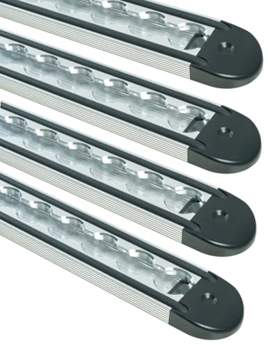 LOADCARE Airlineschiene eckig Schutzschnur und Endkappen, Zurrschiene 2 m Aluminium Ladungssicherung (4)