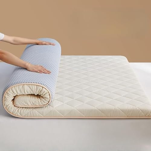 Faltbare Premium-Futon-Matratze, weiche, tragbare Latex-Matratze für Schlafzimmer, Sofa, Wohnzimmer – rollbares Design (Farbe: A, Größe: 180 x 200 cm)