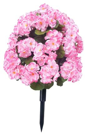 FytStycale Ramo de Flores de Begonia, arreglos Florales de Begonia Artificial para Boda, Rosa